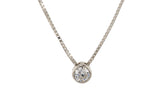 Charming Design Round Cut AAA CZ 925 Sterling Silver Necklace